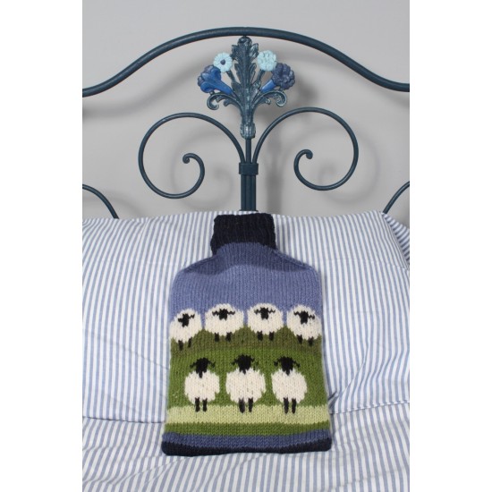 Flock of Sheep Hot Water Bottle Cover